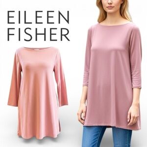Eileen Fisher Tunic Women Pink XXS Long Sleeve NWT